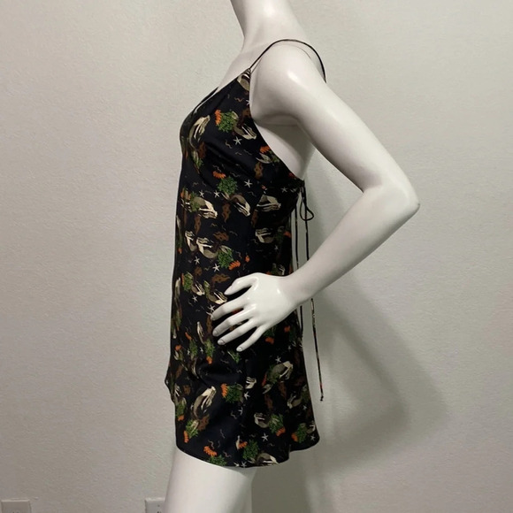 Zara Silk Mermaid Silk Mini Dress Size - Picture 7 of 11